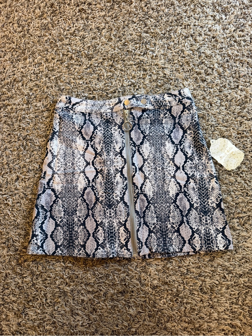 altard state snakeskin print skirt